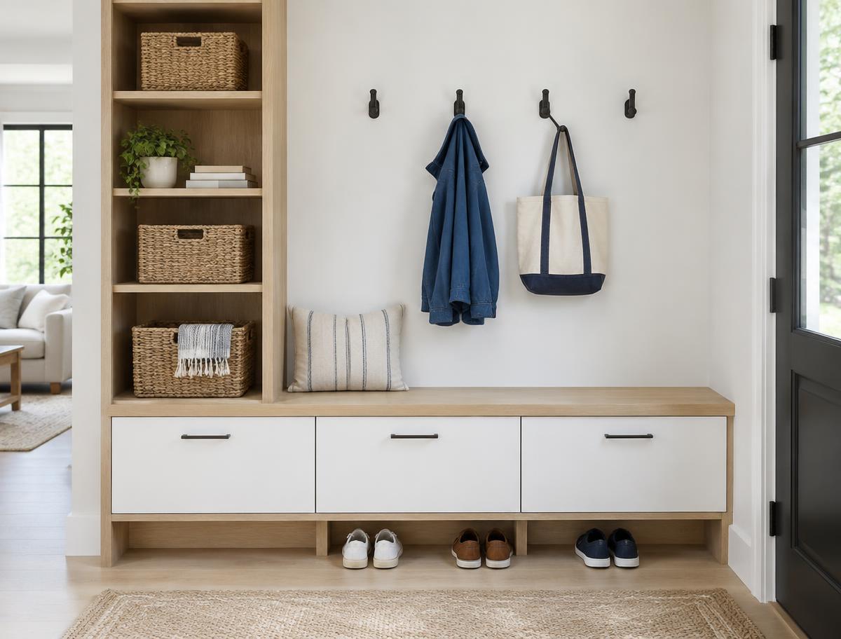 Entryway storage project inspiration